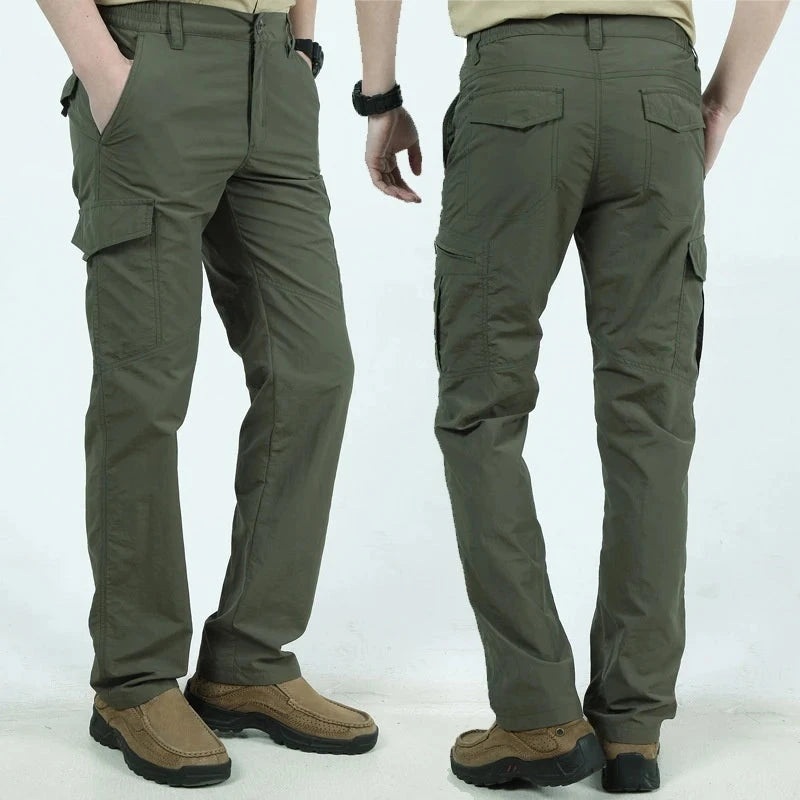Men's Summer Tactical Cargo Pants Lightweight Casual GlowCart