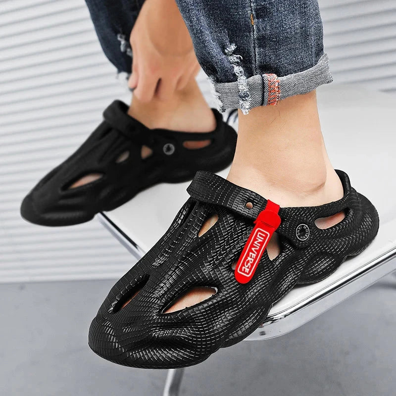 Summer Men Slippers Comfortable Platform Outdoor Sandals GlowCart