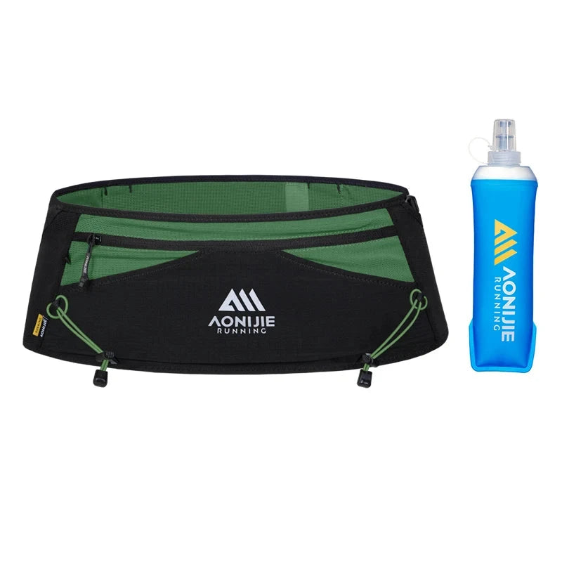 AONIJIE W8141 Running Belt Bag Outdoor Breathable Lightweight Woman Man Waist Pack with 500ml Water Bottle Soft Flask GlowCart