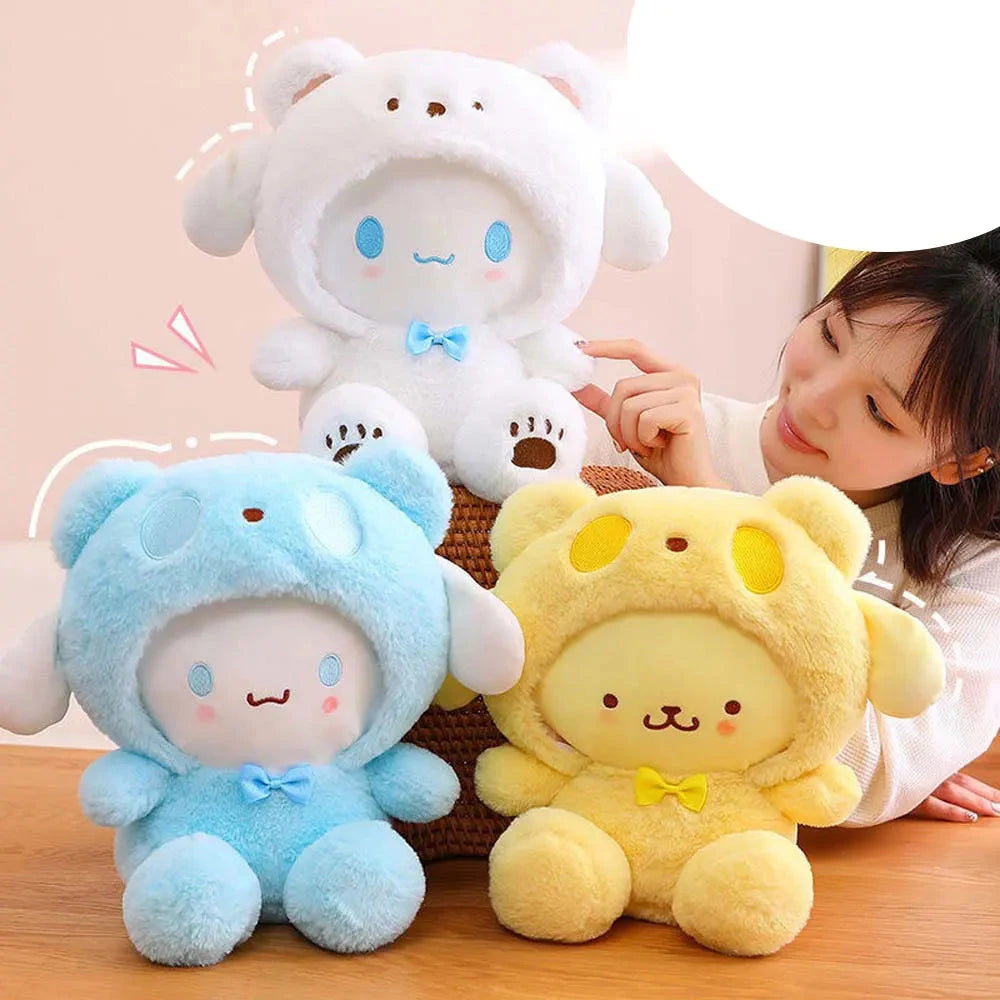 25cm Anime Sanrio Plush Doll Toys  Kawaii Hello Kitty Kuromi GlowCart