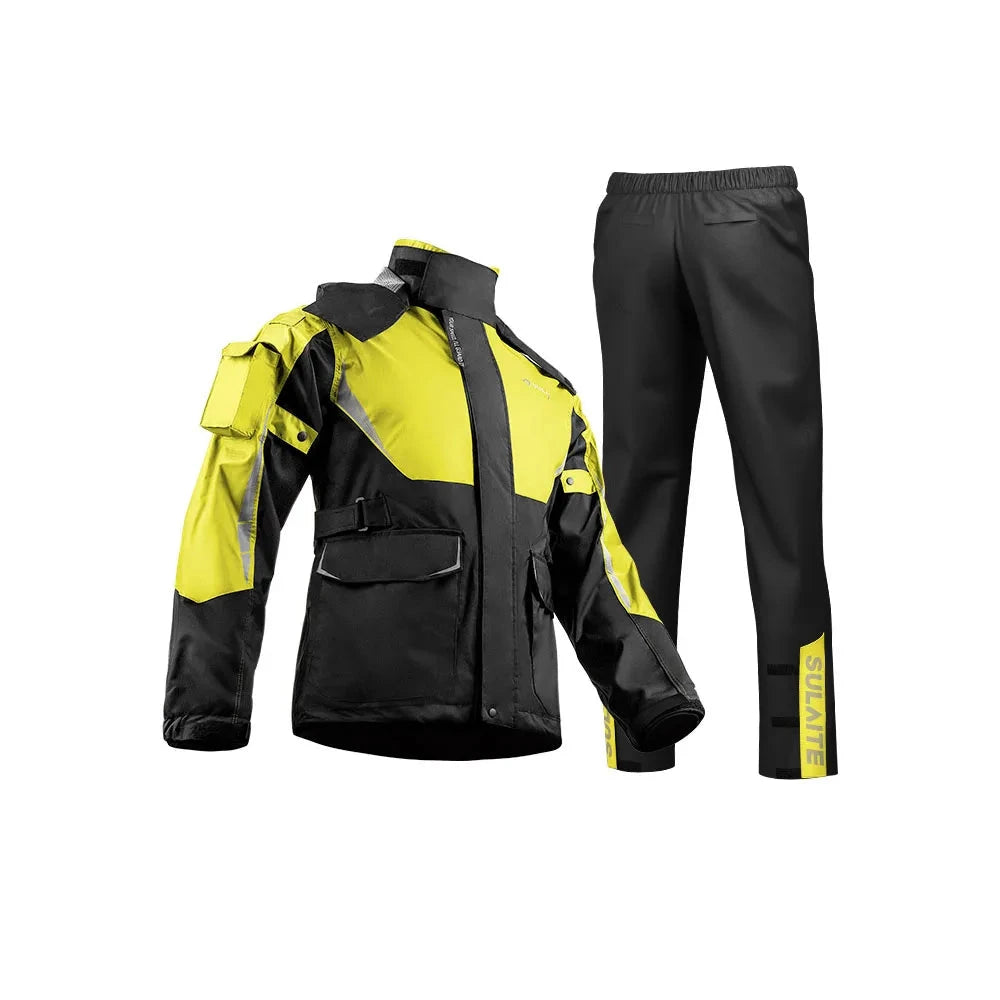 Waterproof Biker Rain Clothing Reflective Motorcycle Suit GlowCart