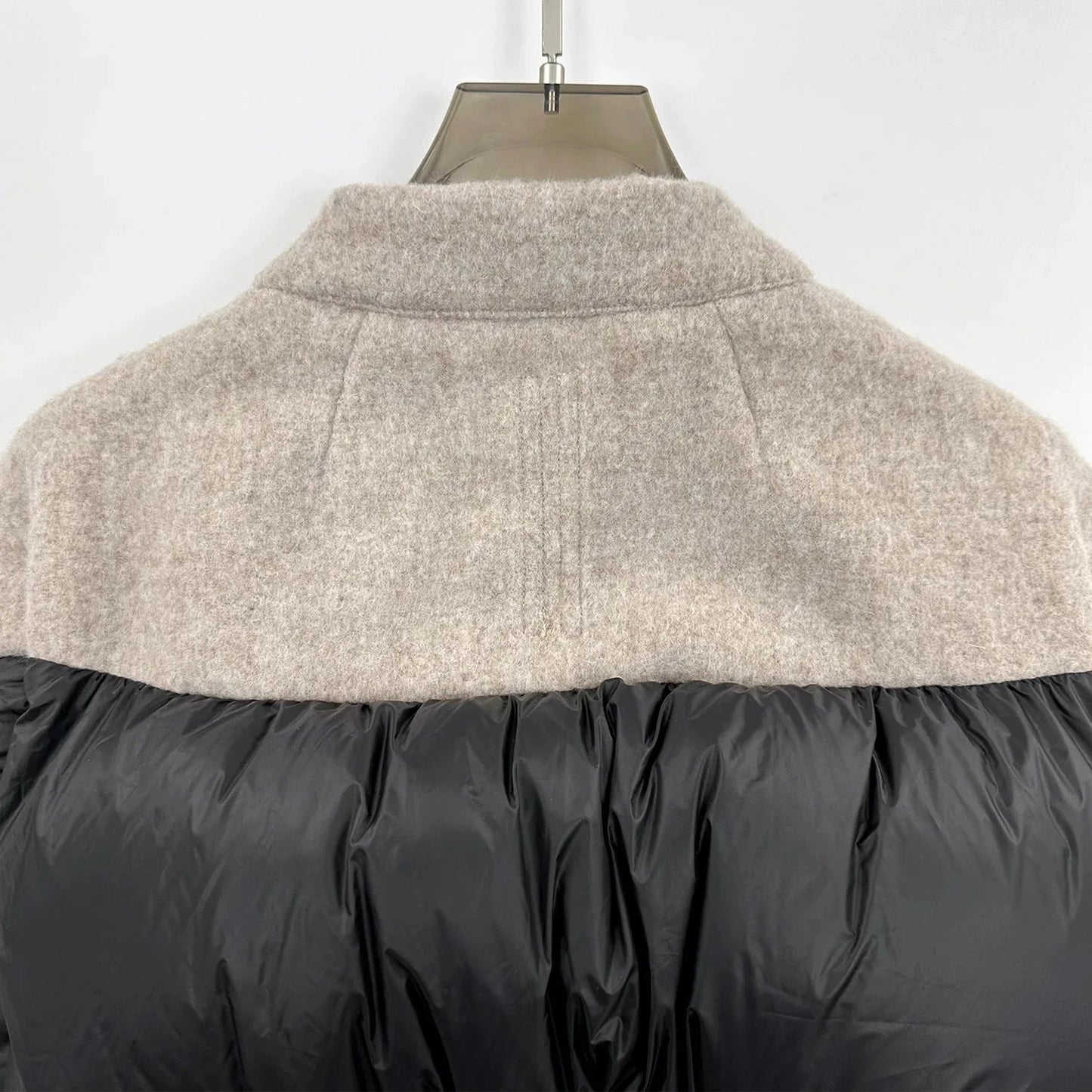 Short Knit Wool-Blend Down Jacket Elegant and Flattering Fit GlowCart