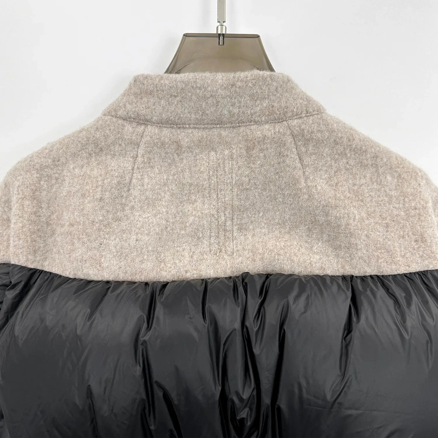 Short Knit Wool-Blend Down Jacket Elegant and Flattering Fit GlowCart