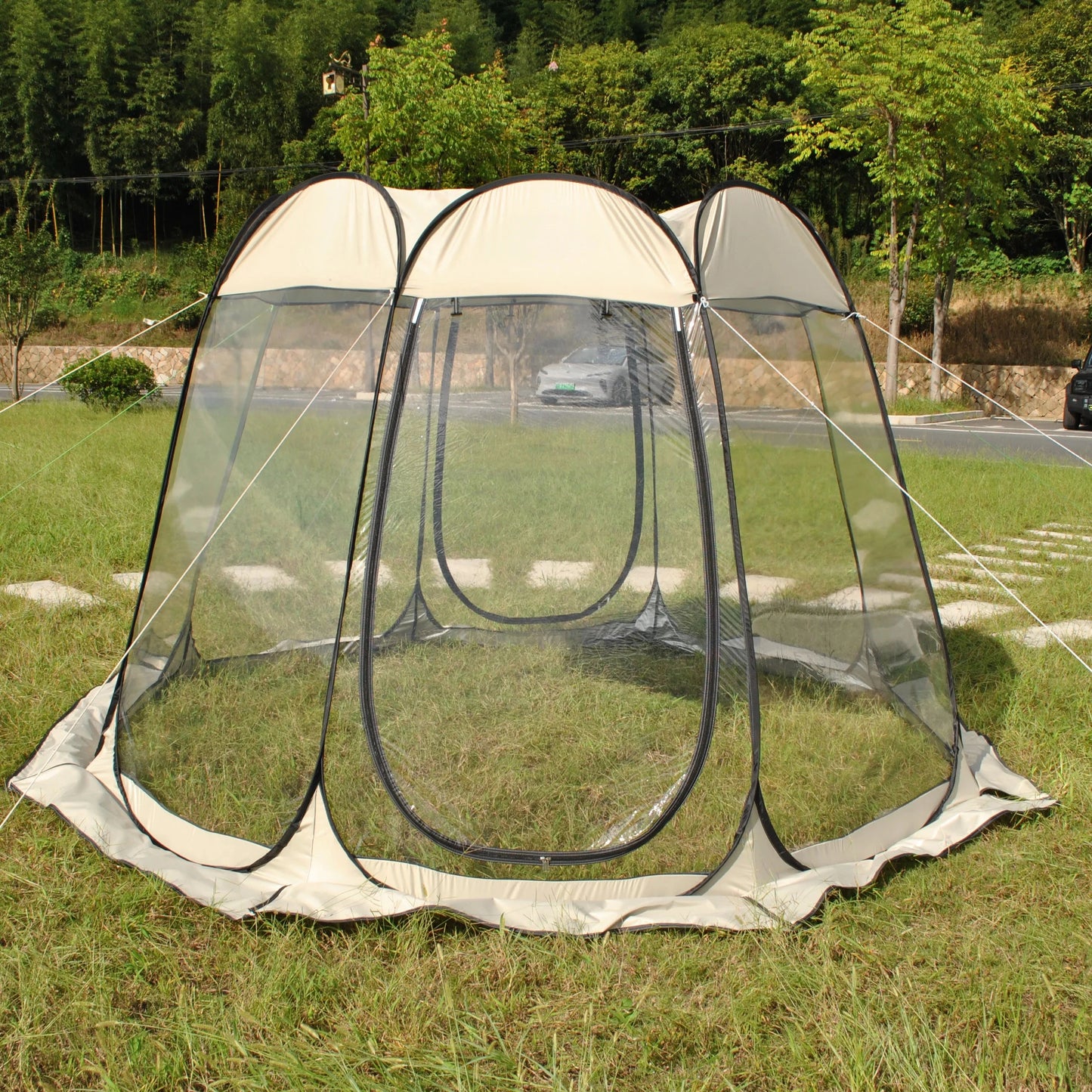 Pop up Bubble Tent Screen House 8 Person Large Camping Sun GlowCart