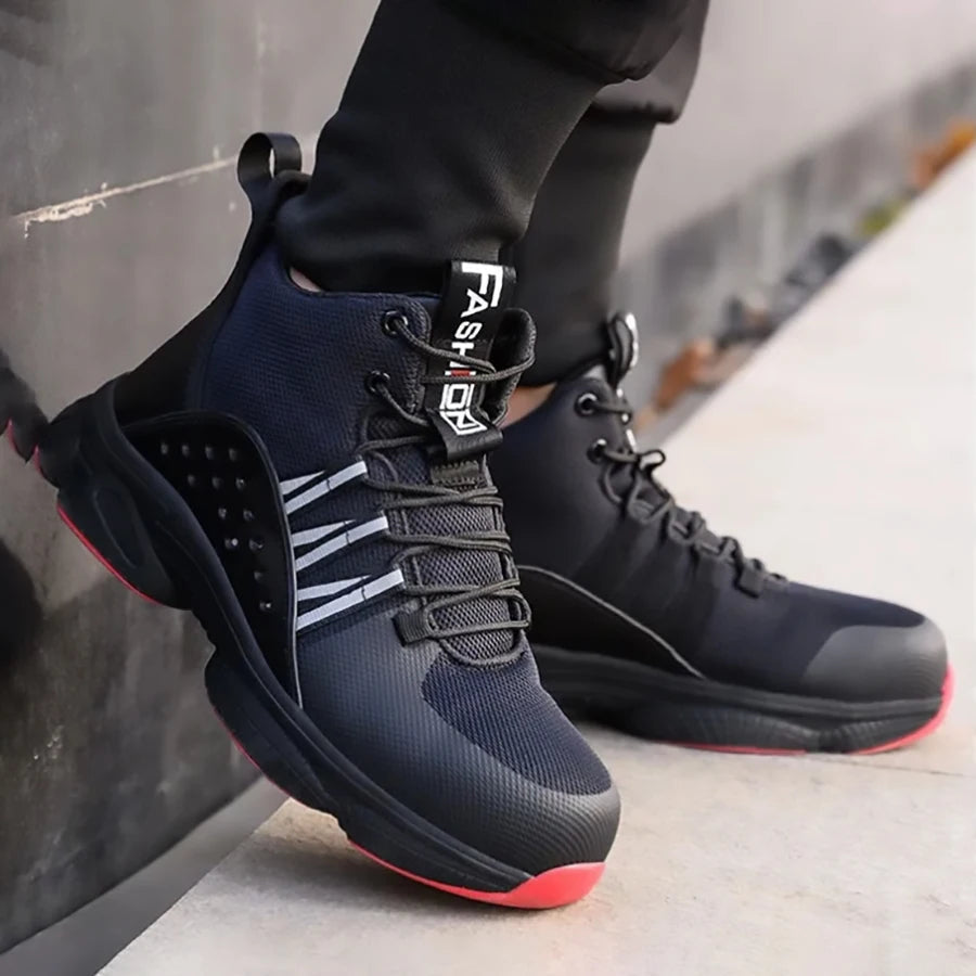 Safety shoes work shoes steel toe men puncture-protective work boots indestructible safety lightweight GlowCart