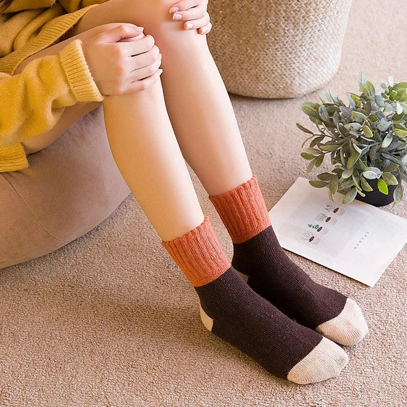 5 Pairs Trendy Thermal Soft Comfortable Socks, Casual GlowCart
