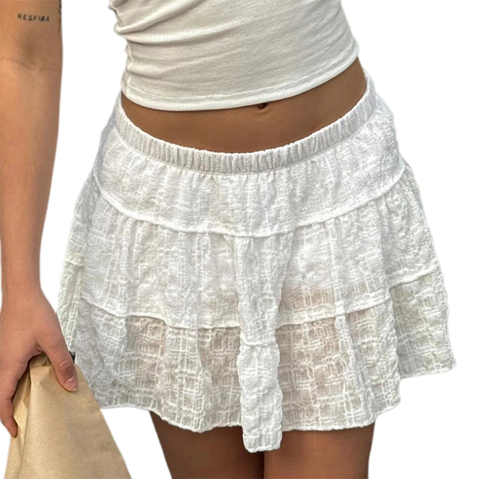 Women s Casual Floral Print High Waist A-Line Skirt with GlowCart