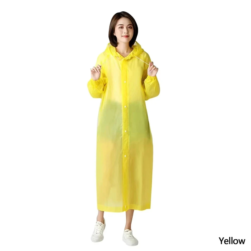 Waterproof Raincoat Outdoor Hiking Portable Adult Poncho GlowCart