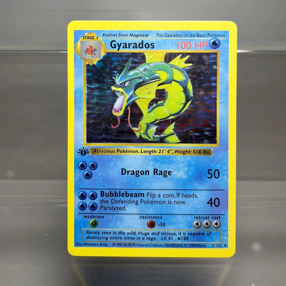 PKM Cards 1st Edition Charizard Blastoise Dragonite 1996 GlowCart