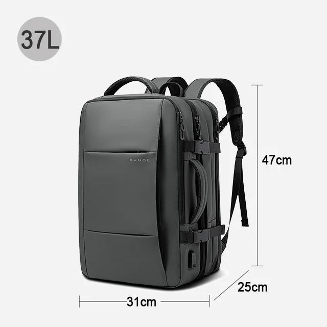BANGE Expandable Men's Backpack Waterproof 17.3 in Laptop