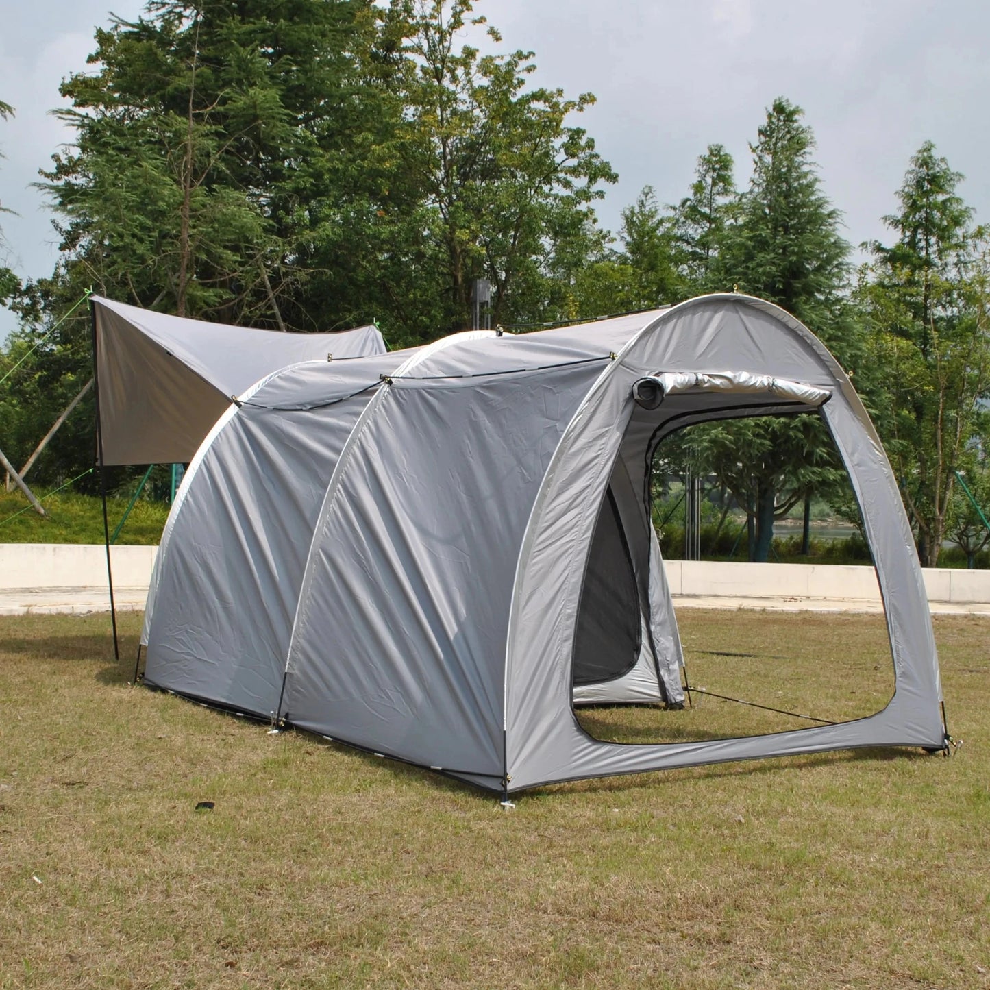 5 Person Motorcycle Tent Waterproof Camping Shelter with GlowCart