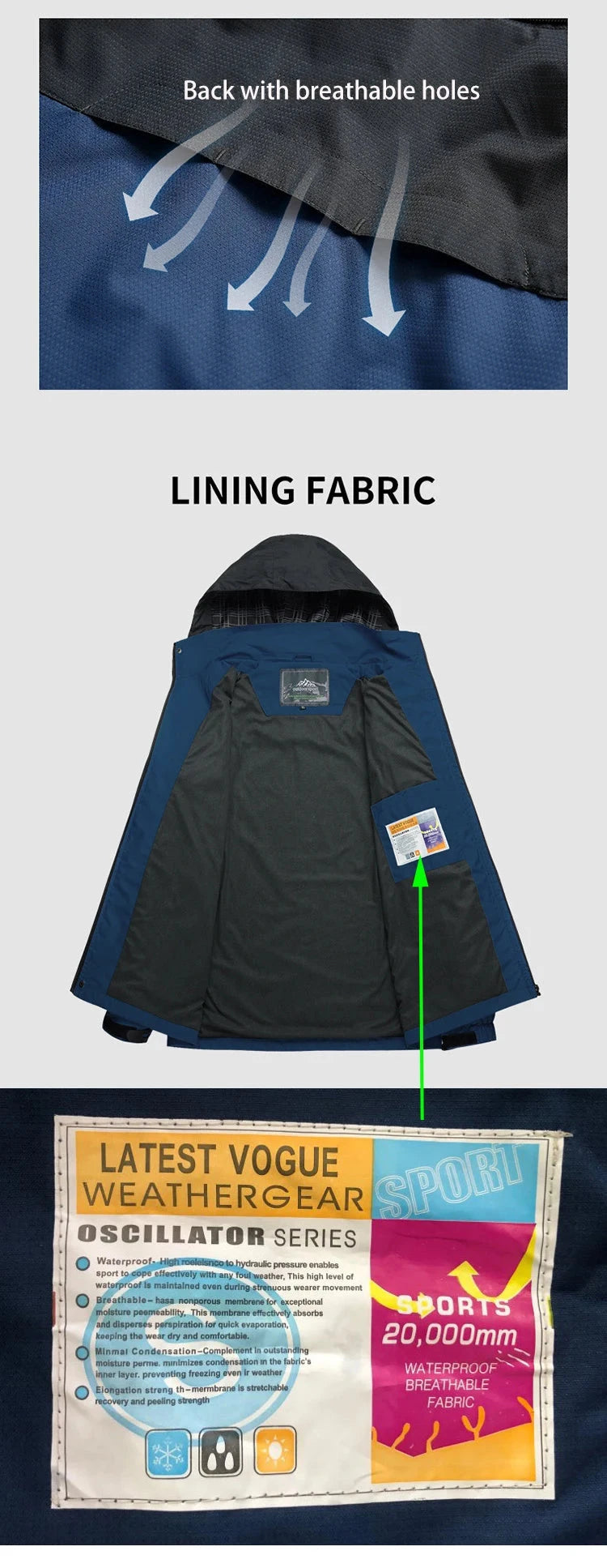 TRVLWEGO Camping Hiking Jacket Men Autumn Outdoor Sports GlowCart