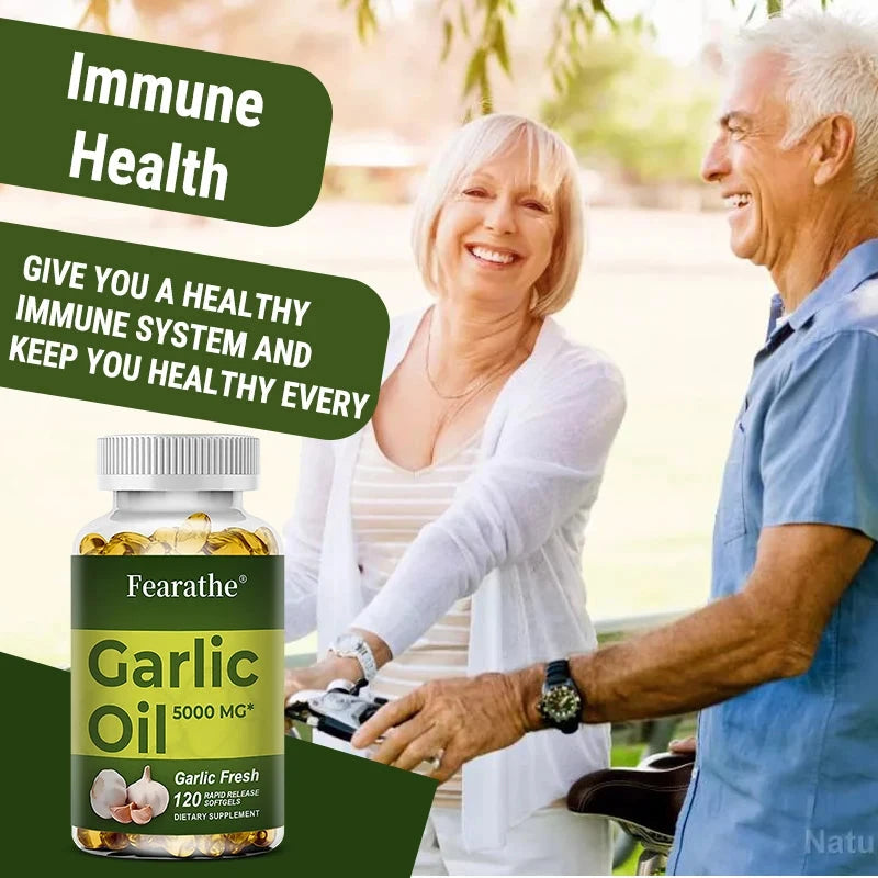 Premium Garlic Fresh 5000mg, Garlic Oil Dietary Supplement GlowCart