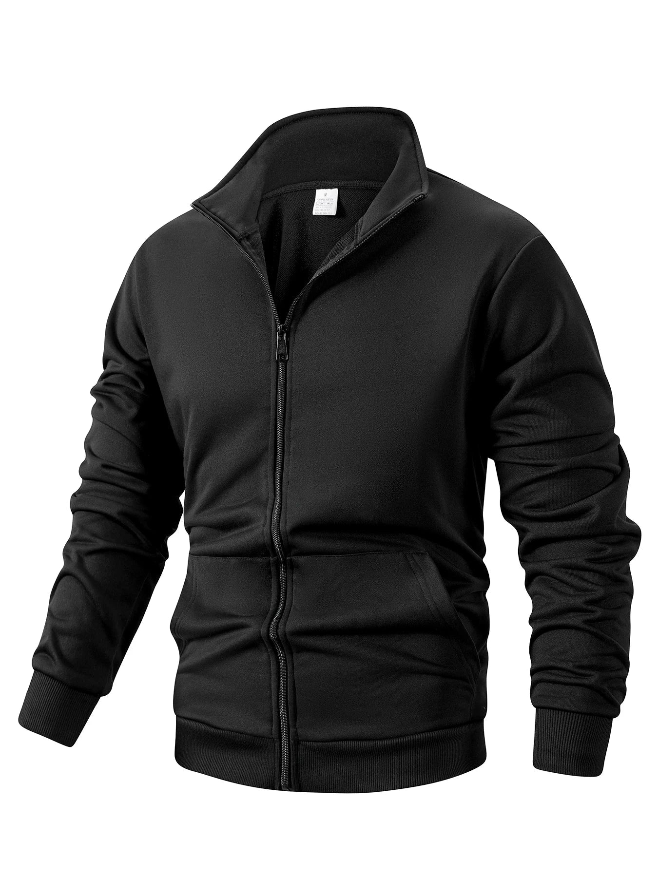 Men's Long Sleeve Zipper Jacket Coats Solid Color Autumn GlowCart