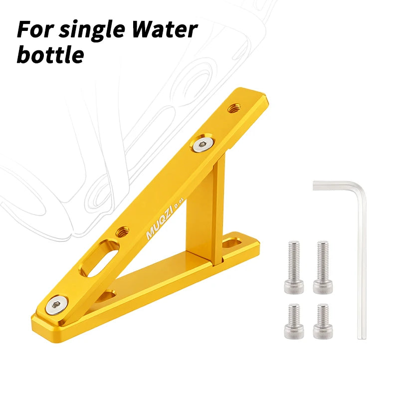 MUQZI Bottle Cage Adapter Folding Bike Water Bottle Cage Mounting Base Adjustable Bottle Mount Holder GlowCart