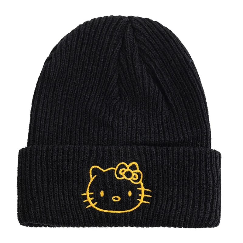 Hot Sale Saniro Hello Kitty Beanie Hat Women Cute Cartoon GlowCart