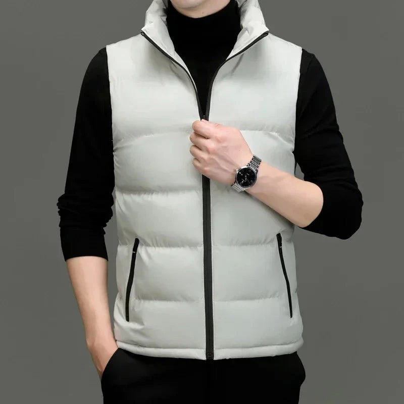 2024 Winter Vest Jacket Men's Light Luxury Thick Warm GlowCart