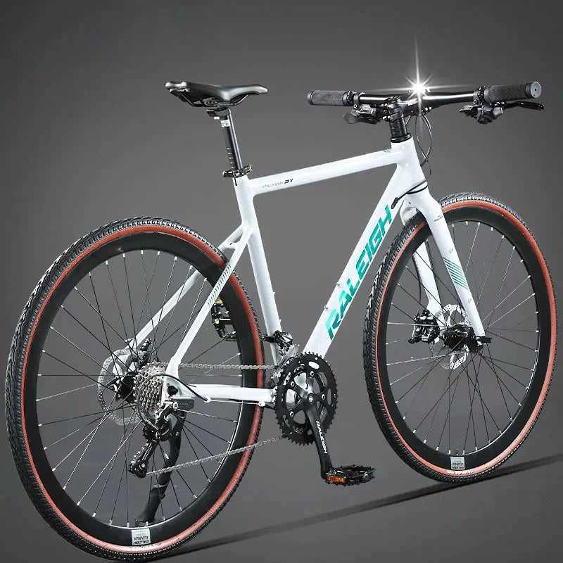 Lightweight High Performance Road Bike 24/27/16/18 Speed Dual Disc Brake Ultra-light Road Racing Speed Change Gravel Bicicleta GlowCart