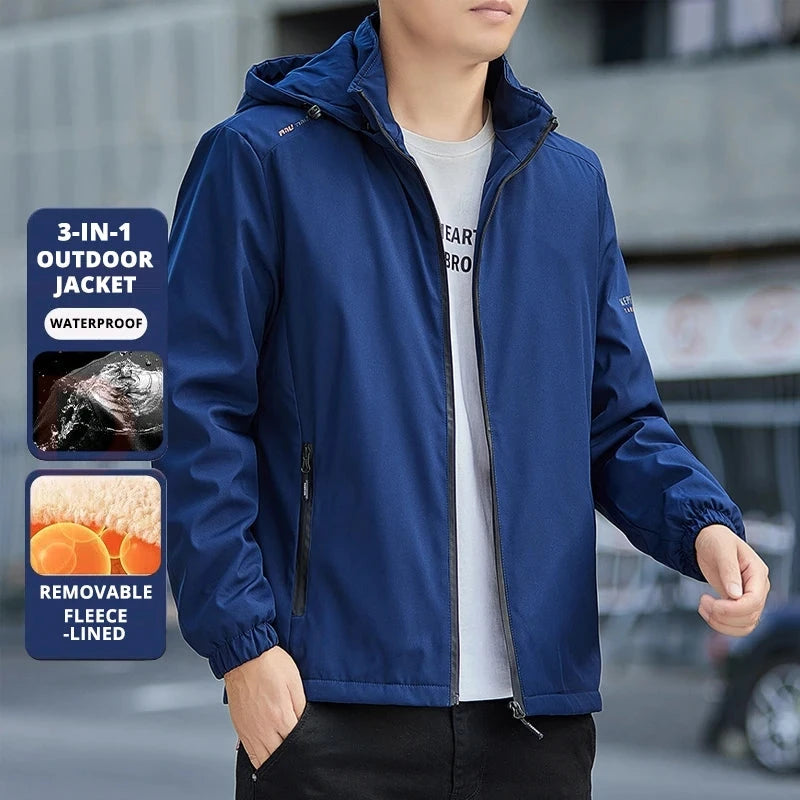 Top Grade Fleece-lined New Men Sports Outdoor Jacket Bundle GlowCart