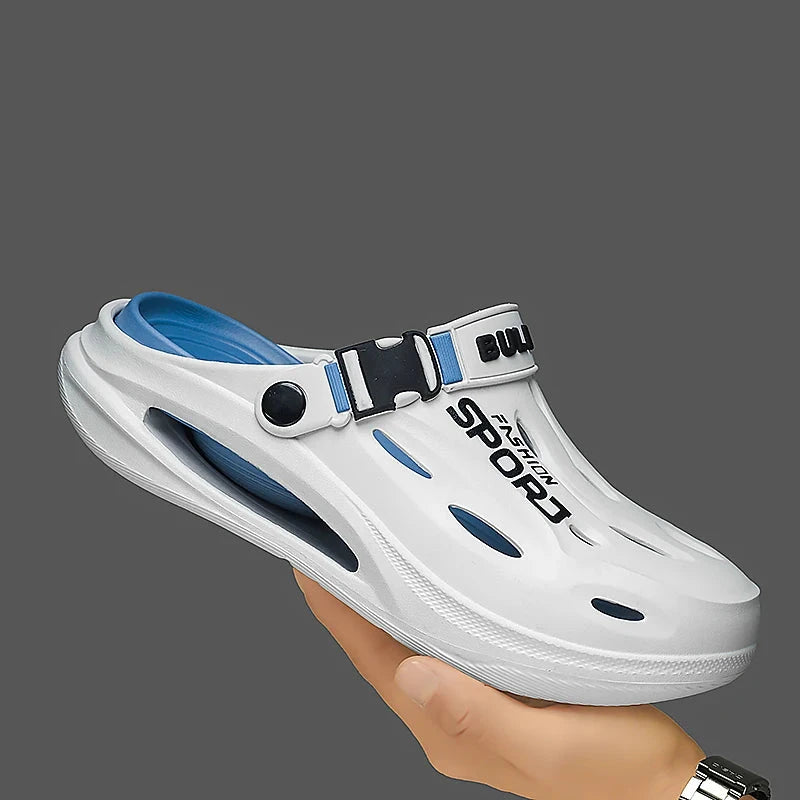 A Pair of Men's New Clogs, Summer New Wear-Resistant, GlowCart