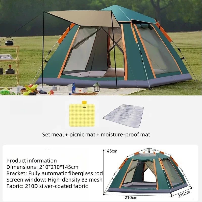 Outdoor Portable Camping Tent Fully Automatic Tent Sunshade GlowCart