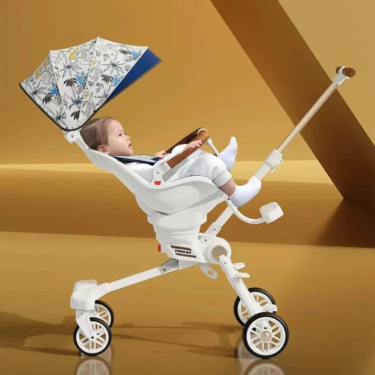 New Lightweight stroller can be carried on the plane baby stroller foldable Can sit and lie down baby trolley car four wheels GlowCart