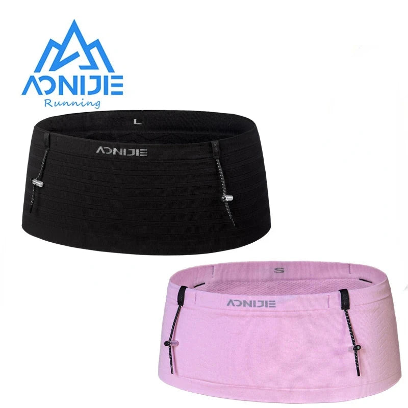 AONIJIE W8116 Woven Elastic Sports Waist Pack Men Women Trail Running Belt Hydration Waist Bag Phone Holder Gym Fitness Marathon GlowCart
