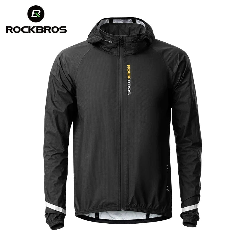ROCKBROS Raincoat Cycling Waterproof Jacket Lightweight GlowCart
