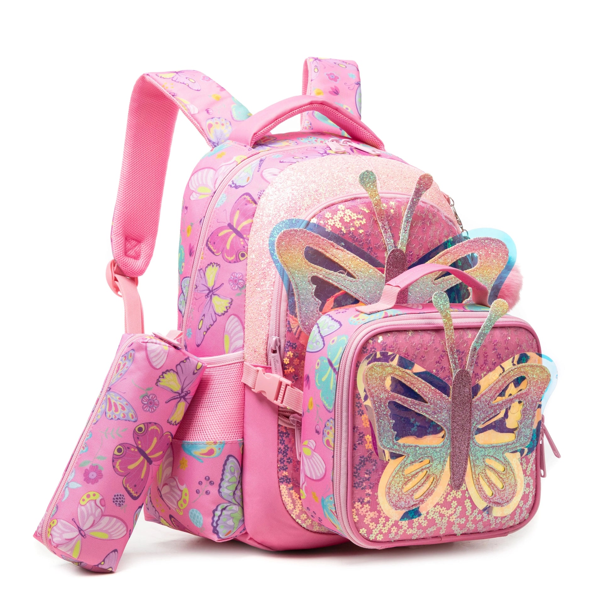 Fashionable and Cute new Children's Backpack with Large Capacity and Lightweight with Lunch bag Pencil case Suitable for School GlowCart