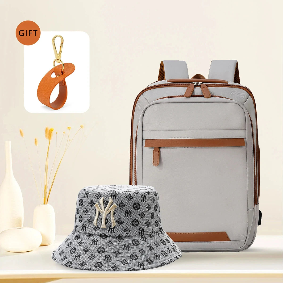 High-Quality USB Rechargeable Backpack Men's Waterproof Bag GlowCart