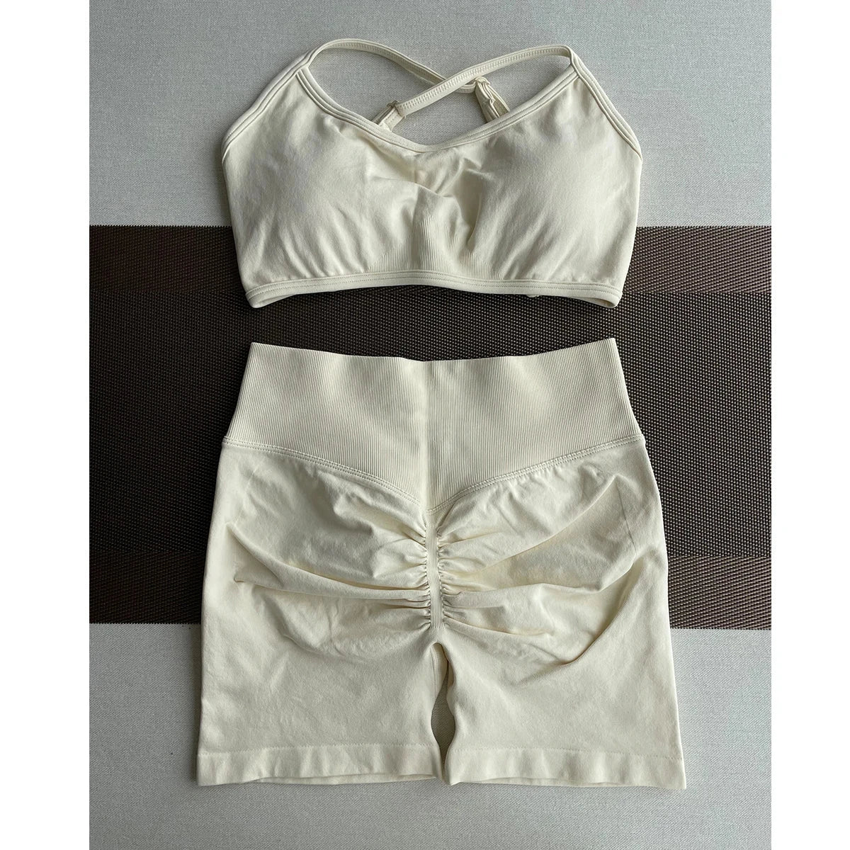 TKITK Shorts Pro Solid Seamless Half Pants Women Soft  Fitness Outfits Yoga Pants Gym Running Bike Wear GlowCart