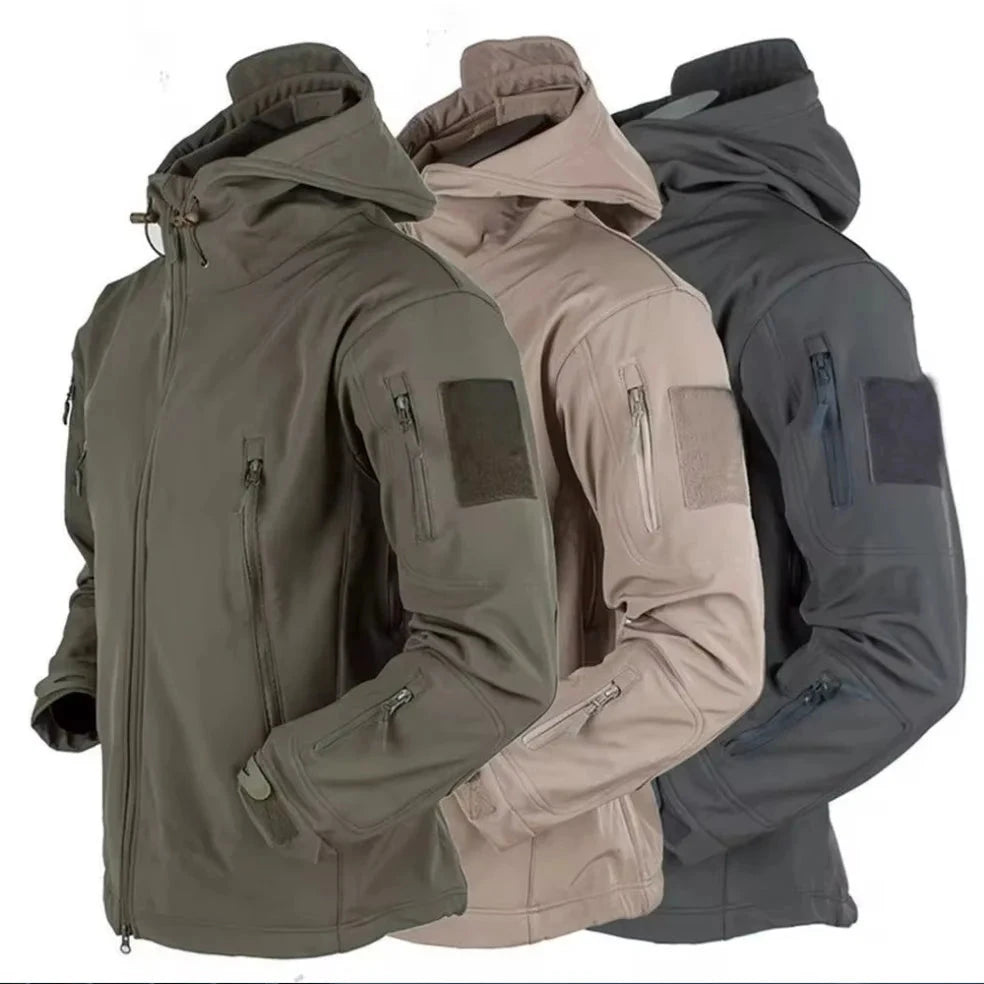 Military Shark Skin Soft Shell Jackets Men Tactical GlowCart