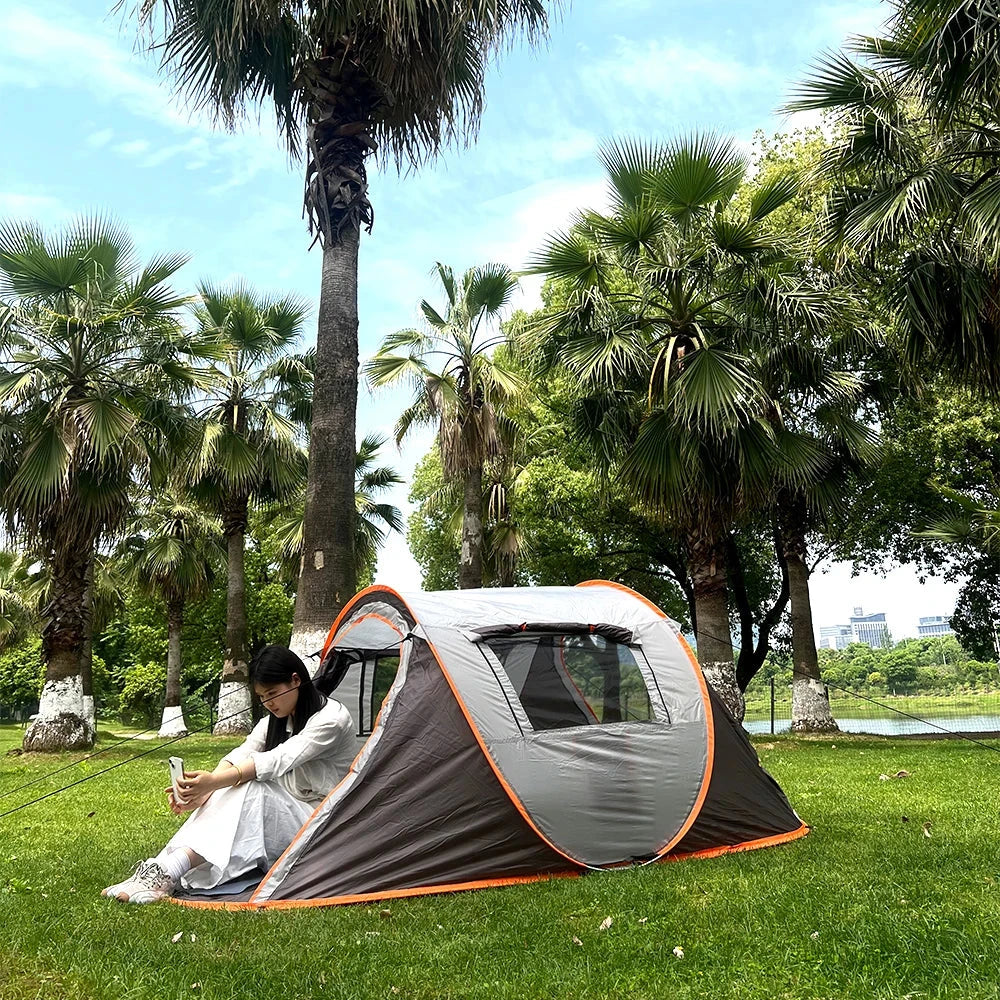 Large Capacity 5-8 Person Waterproof Pop-Up Tent Outdoor GlowCart