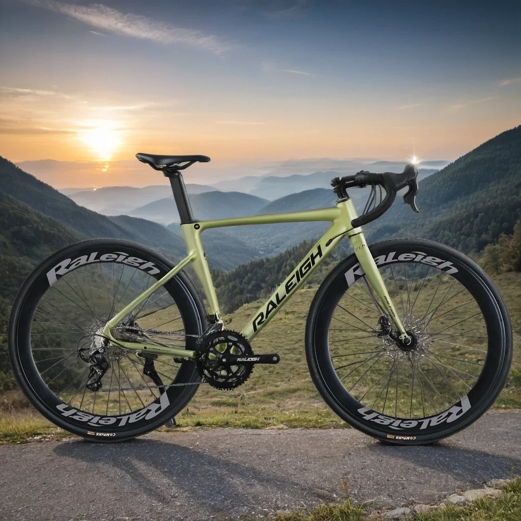 Aluminum Alloy Gravel Bike Road Bicycle.700C Racing Road Bike,40/60mm 16/18/24/27 Speed,Road Cycling Bicycle for Student Adult GlowCart