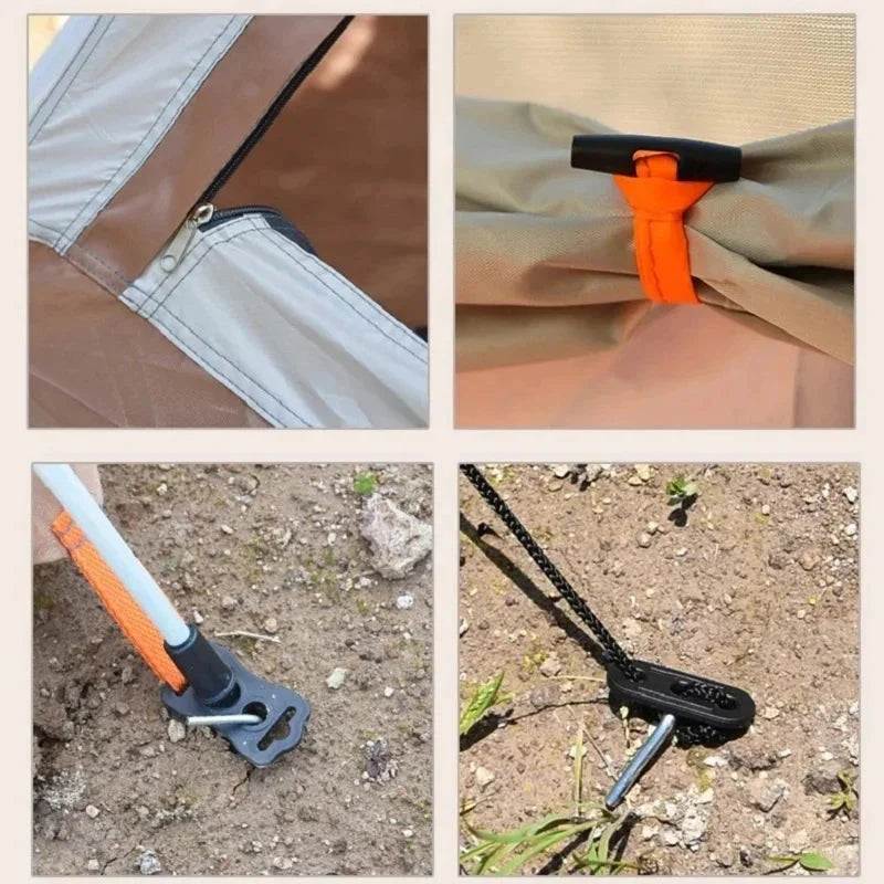 Fully Automatic Camping Tent 4-5 Person Quickly Open Outdoor GlowCart