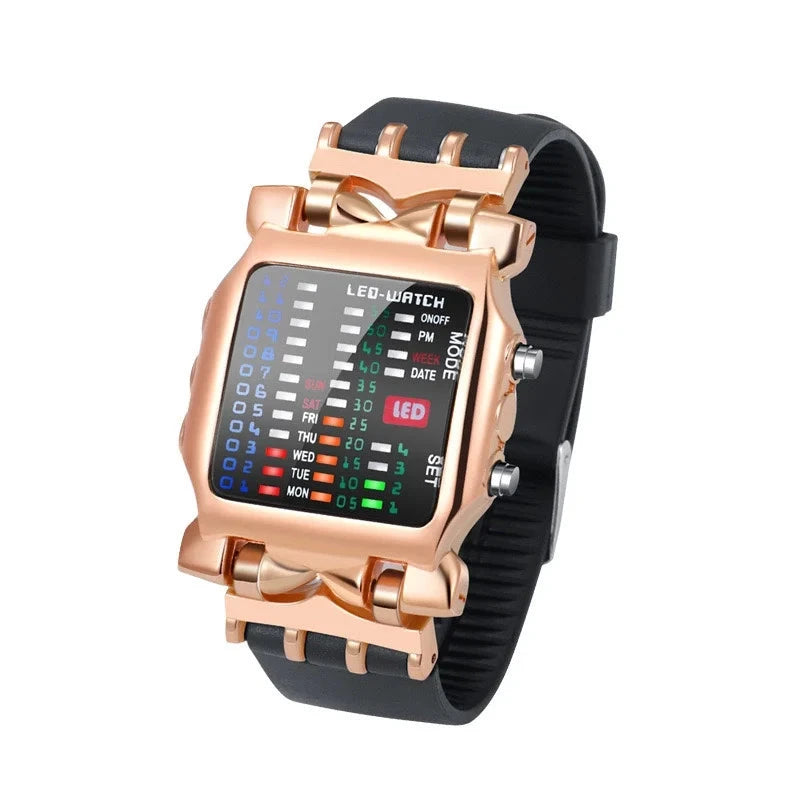 LED Watch Men Fashion Creative Crab Type Electronic Watch GlowCart