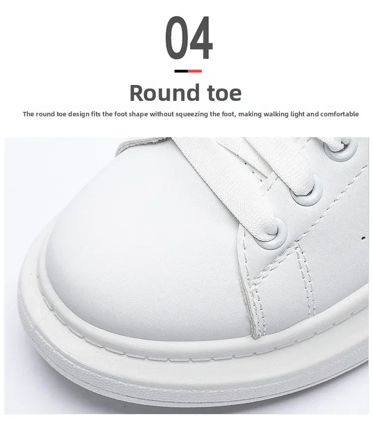 2025 Men Causal Shoes Pring Brand Spring Designer Wedges White Sneakers Platform Tenis Feminino Trainers Female Walking GlowCart