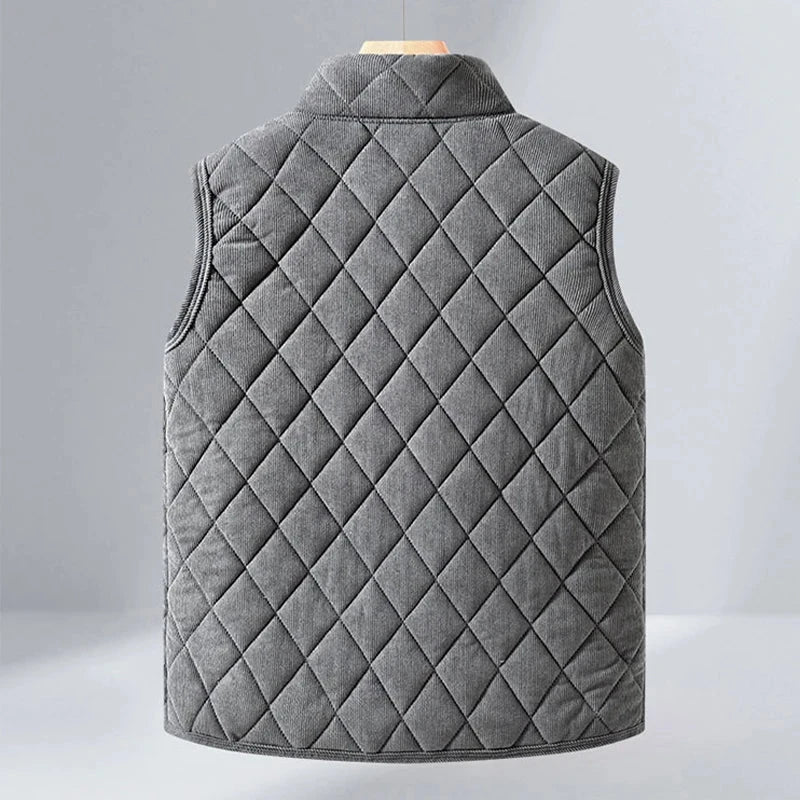 Mens Winter Vest Jacket Windproof Thickened Padded Jacket GlowCart