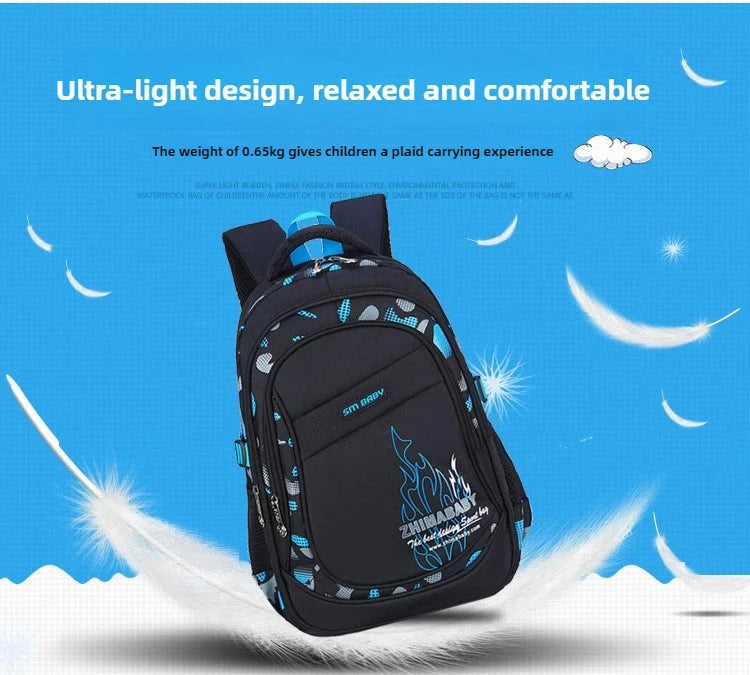 Waterproof Lightweight School Backpack for Kids 6-12 Years Durable Large Capacity Student Bookbag Boys Girls254 GlowCart