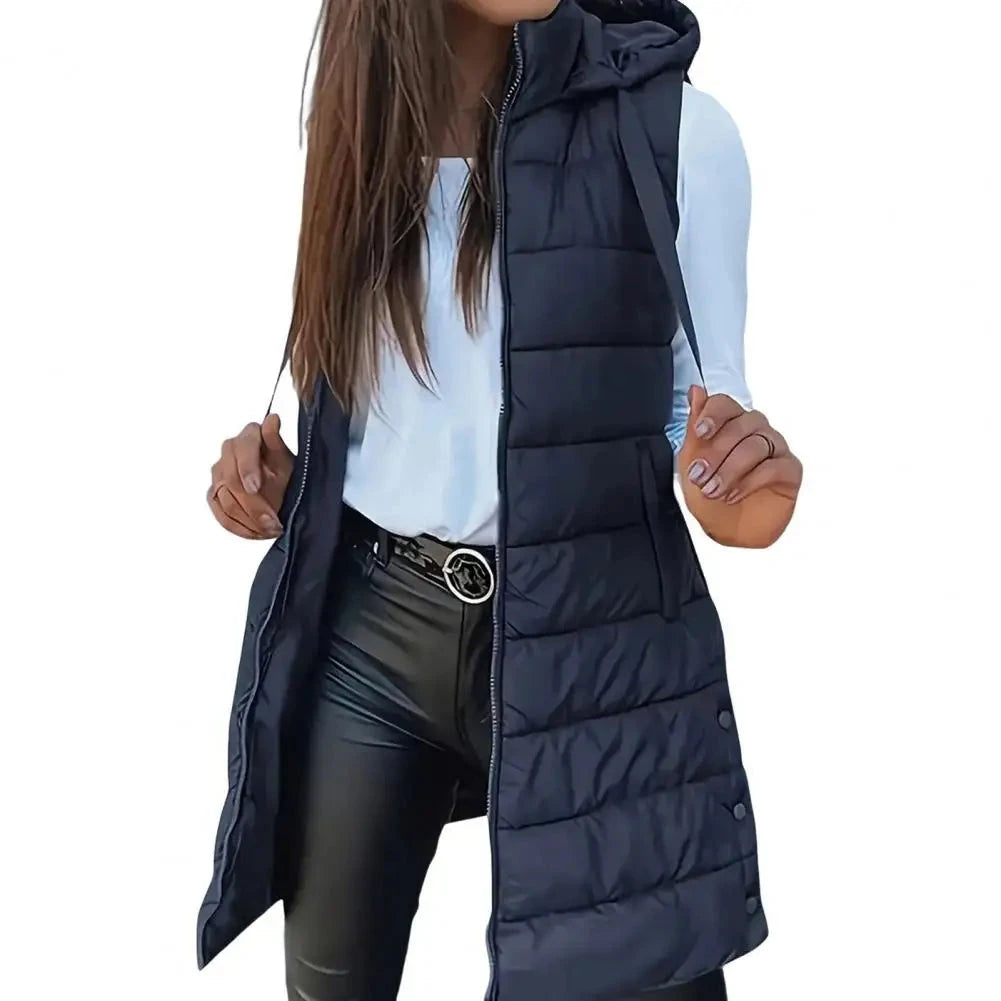 2025 Women  Down Vest Women's Puffer Vest Casual Zip Up GlowCart