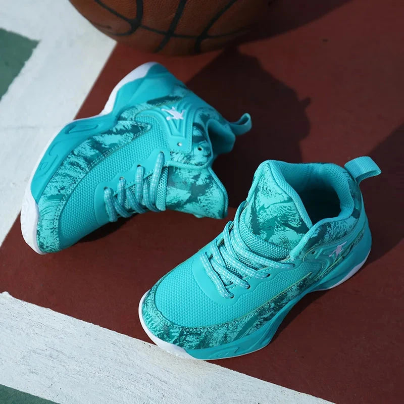 2025 Basketball Shoes for Kids Sneakers New Boys Brand Thick Sole Non-slip Children Sports Shoes Child Boy Basket Trainer Shoes GlowCart