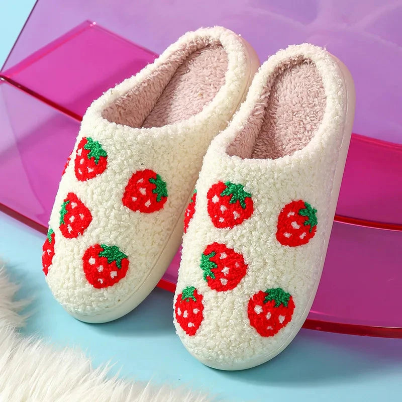 New Winter Lovely Women Slippers Girls Fashion Flowers Home GlowCart
