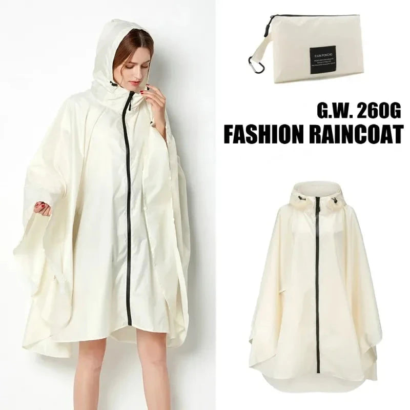 Hooded Rain Poncho Jacket Coat Waterproof Rain Poncho GlowCart