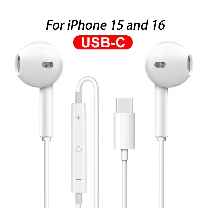 Original Headphones For Apple iPhone 16 15 Pro Max 14 13 12 GlowCart