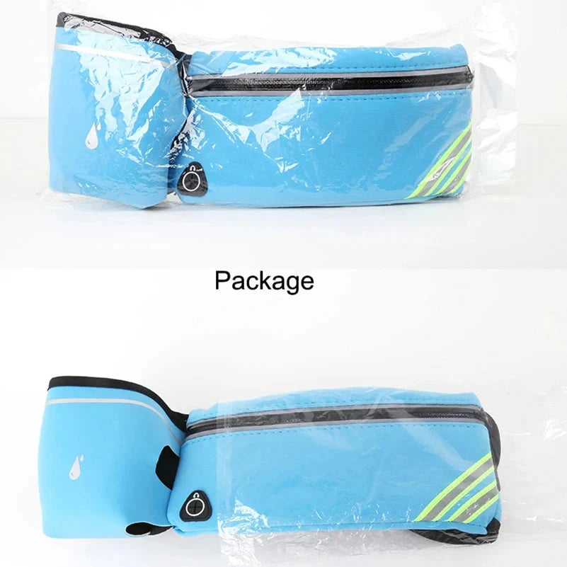 Running Belt Waist Bag Sports Fanny Pack Women Men Phone Pouch with Bottle Hydration Waterproof Run Accessories GlowCart