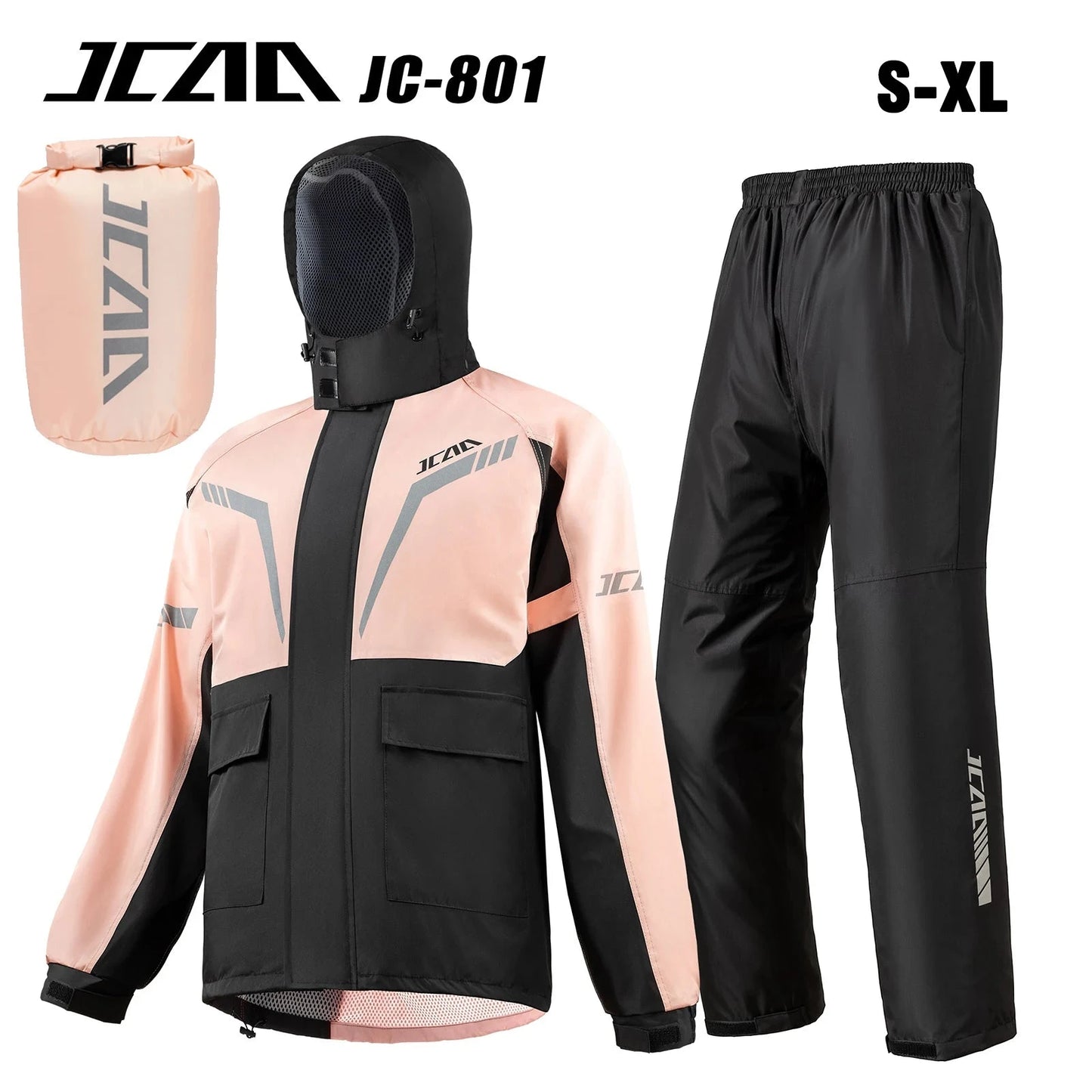 Men Women Motorcycle Raincoat Waterproof Motorbike Rain Coat GlowCart