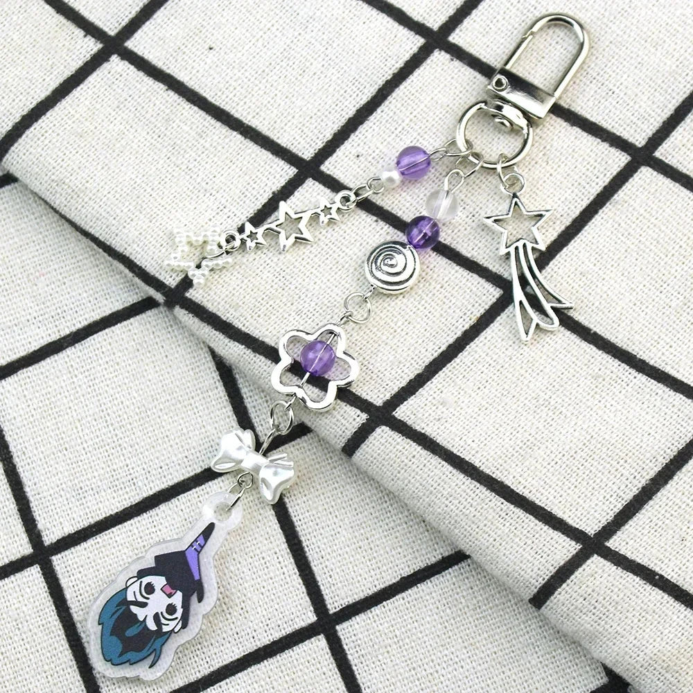 Anime Alien Stage Ivan Till Cosplay Key Chain Acrylic Kawaii GlowCart