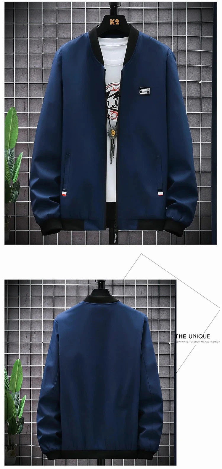 Men's Lightweight Windbreaker Spring Autumn Jacket Coat GlowCart