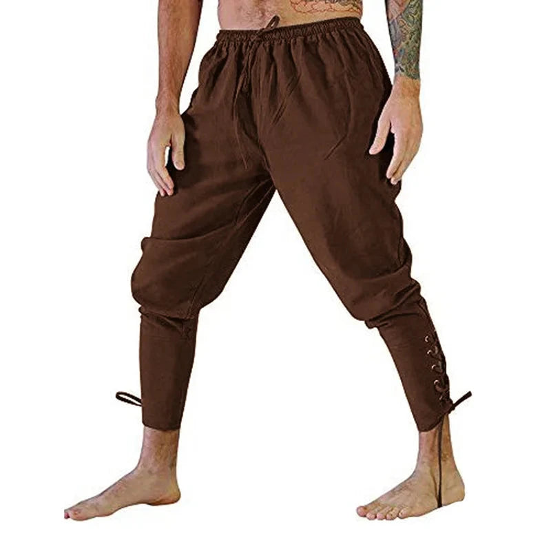 Pirate Pant Viking Costume for Men Renaissance Medieval GlowCart