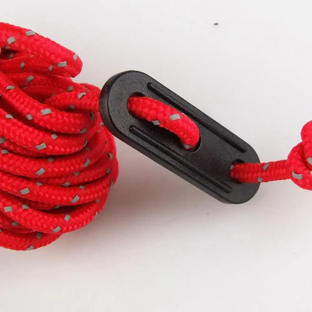 Plastic 3-Hole Camping Tent Rope Fastener Tensioner Lock GlowCart